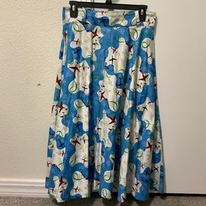 Doris Skirt in Mary Blair Planes Print